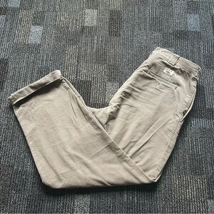 Savane Men's Pleated Corduroy Trousers Pants 36x30